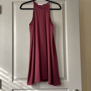 Lush Burgundy Dress